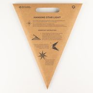 Csillaglámpa - Nyugodt krém - Hétágú - 60cm