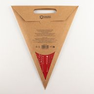 Csillag lámpa - Szerencsehozó vörös - Hétágú - 60cm