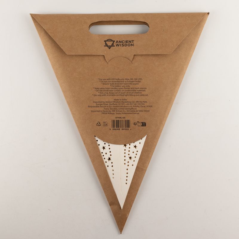 Csillag lámpa - Klasszikus fehér - Hétágú - 60cm