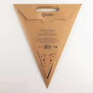 Csillag lámpa - Természetes barna - Hétágú - 60cm