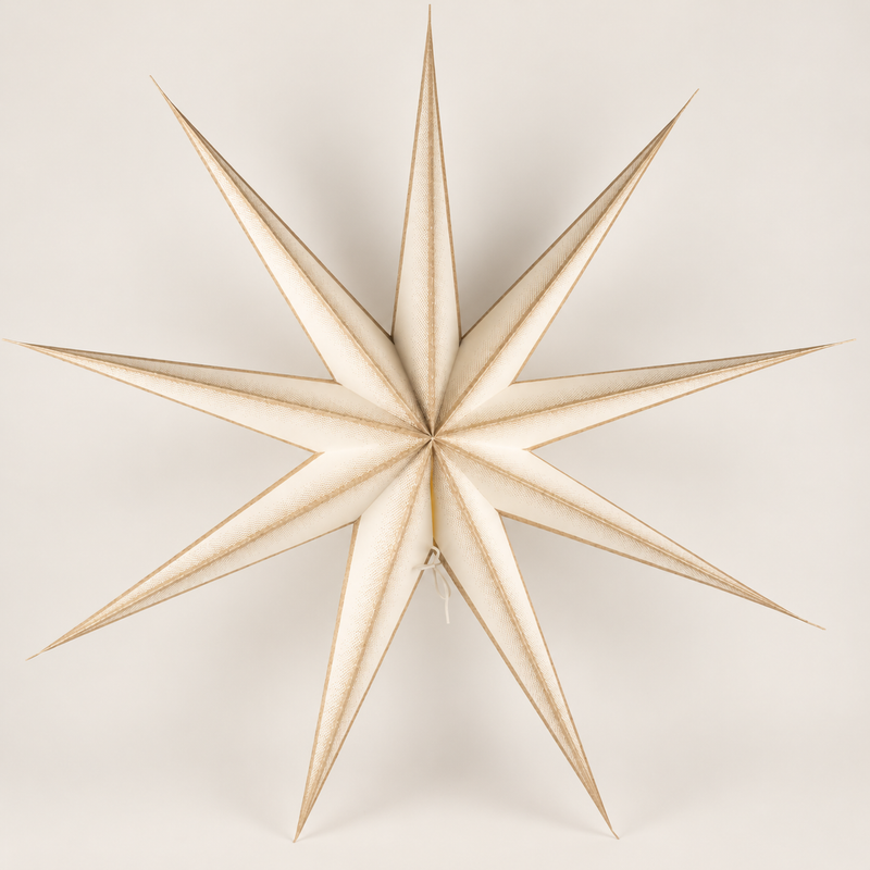 Csillag lámpa - Super Nova pezsgő csillámos, kilencágú - 90cm