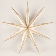 Csillag lámpa - Super Nova pezsgő csillámos, kilencágú - 90cm