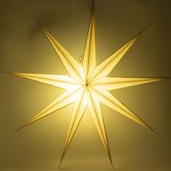 Csillag lámpa - Super Nova pezsgő csillámos, kilencágú - 90cm