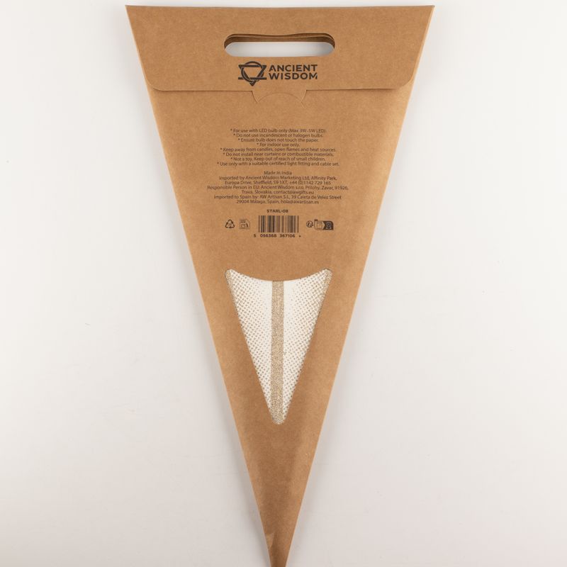 Csillag lámpa - Super Nova pezsgő csillámos, kilencágú - 90cm