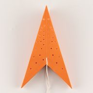Csillag lámpa - Narancssárga fényű, kilencágú - 45cm