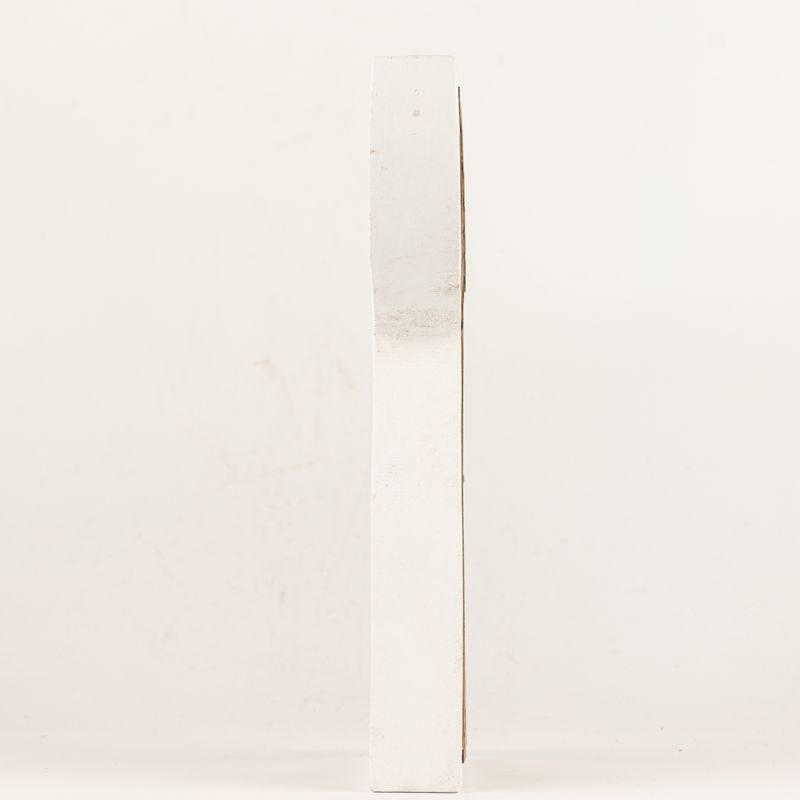 Mangófa angyal - Fehérre meszelt, kivágott vasdíszítéssel - 22cm