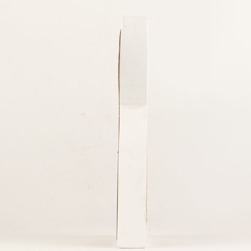 Mangófa angyal - Fehérre meszelt, kivágott vasdíszítéssel - 22cm