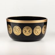 Fekete Zodiákus tálak - 3 darabos szett - 15cm 19cm 20cm