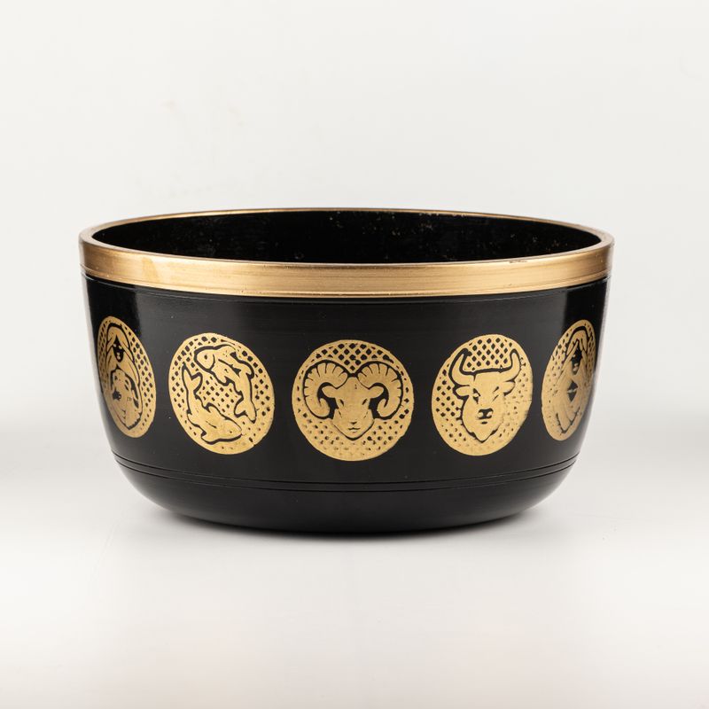 Fekete Zodiákus tálak - 3 darabos szett - 15cm 19cm 20cm