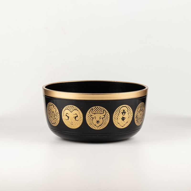 Fekete Zodiákus tálak - 3 darabos szett - 15cm 19cm 20cm