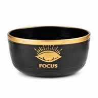 FOCUS - Fekete hangtál készlet - 15x7.5cm