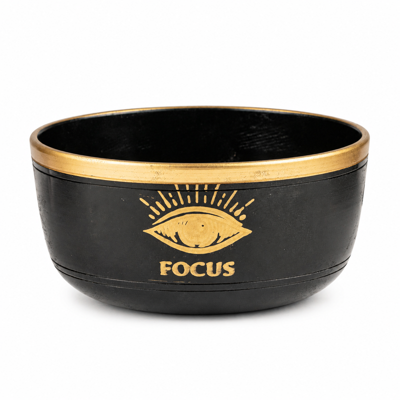 FOCUS - Fekete hangtál készlet - 15x7.5cm
