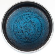 Hatalmas hangtál - Púderkék - 32x15cm - 1. minta