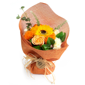 Álló Szappanvirág Csokor - Narancsszínű