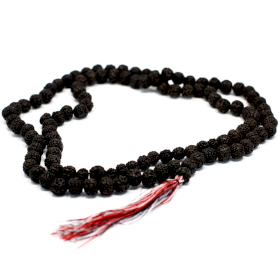 3x 108 Rudraksha Mala Lánc - Sötét