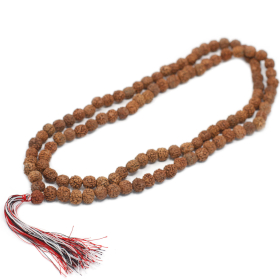 3x 108 Rudraksha Mala Lánc - Natúr