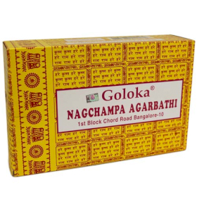 12x Goloka Nag Champa Füstölő Pálcikák 16g