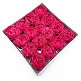 16x Szappanvirágok - Extra Nagy Pünkösdi Rózsa- Rózsaszín