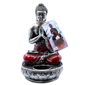 Buddha Gyertyatartó - Piros - Közepes