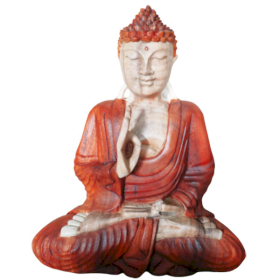 Kézműves Buddha Szobor-Oktató-30cm