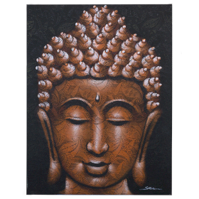 Buddha Festmény - Réz Brokát Hatás