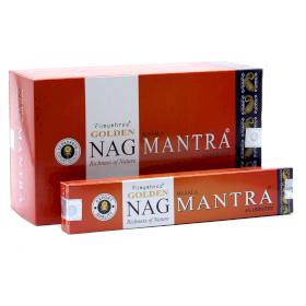12x 15g Golden Nag Füstölőpálcikák- Mantra