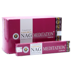 12x 15g Golden Nag Füstölőpálcikák- Meditáció