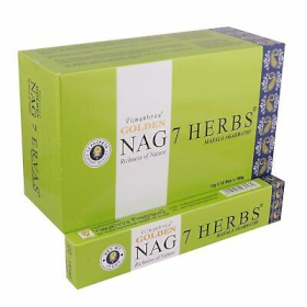 12x 15g Golden Nag Füstölőpálcikák- Hét Gyógynövény