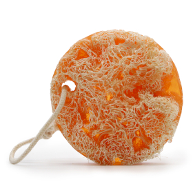 10x Gyümölcsös Peeling Szappanok Zsinórral címke nélkül-Grapefruit