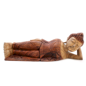 Kézműves Buddha Szobor - 50cm - Alvó