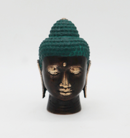 Nagy Antik Bronz Buddha Fej