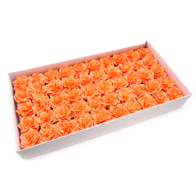50x Szappanvirágok - Kicsi Pünkösdi Rózsa - Narancsszínű