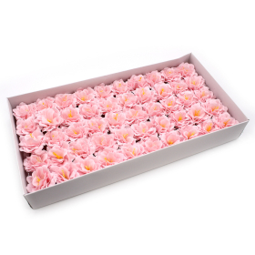 50x Szappanvirágok - Kicsi Pünkösdi Rózsa - Rózsaszín