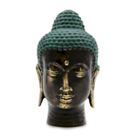 Kicsi Antik Bronz Buddha Fej