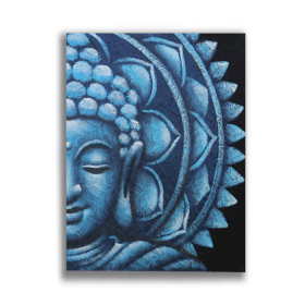 Kék Feles Buddha Mandala 60x80cm