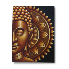 Arany Feles Buddha Mandala 60x80cm