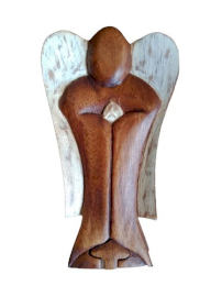 Hati-Hati Angyal Titokdoboz - Béke - 14cm
