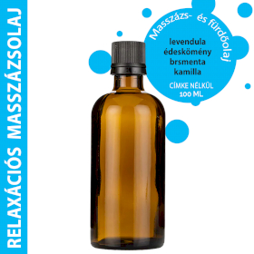 10x Relaxációs  Masszázsolaj  - 100ml - Címke Nélkül