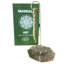 Kötél Füstölő Készlet Tartóval - Mandala Virág