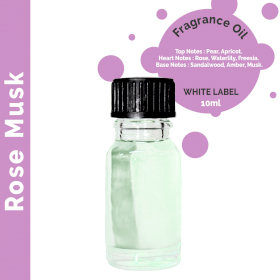 10x 10ml Rózsa Musk Illatolaj-ETIKETT NÉLKÜL