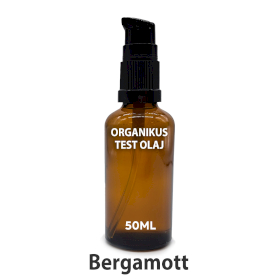 10x Organikus Test Olaj 50ml - Bergamott - címke nélkül