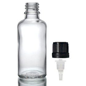 168x 100ml Átlátszó Csepegtetős Palack Kupakkal