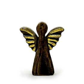 8x Kicsi Mangófa Angyal  - Arany Dekor - 12cm