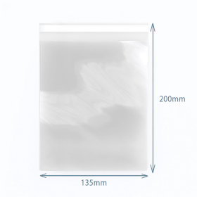 500x Polipropilén Tasak 135x200mm Zárható