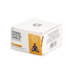 Chakra Gyertya Kristályokkal - Solar Plexus Chakra