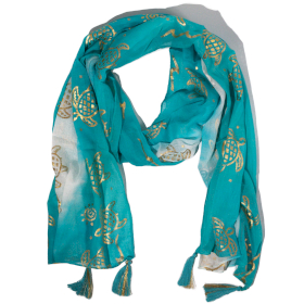 Nomad Sari  - Nyári Stóla-  180x50cm - Teknős- Türkiz