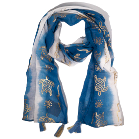 Nomad Sari  - Nyári Stóla-  180x50cm - Teknős - Tengerkék