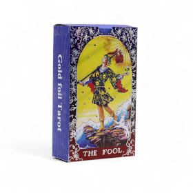 Kék tarot kártya szett - Mandala - könyvvel