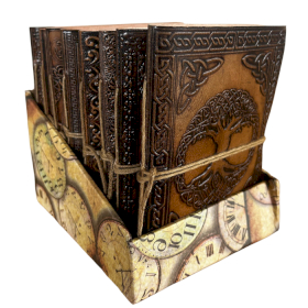 8x Bőrkötésú napló- vegyes