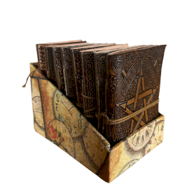 8x Közepes bőrkötésú napló - vegyes